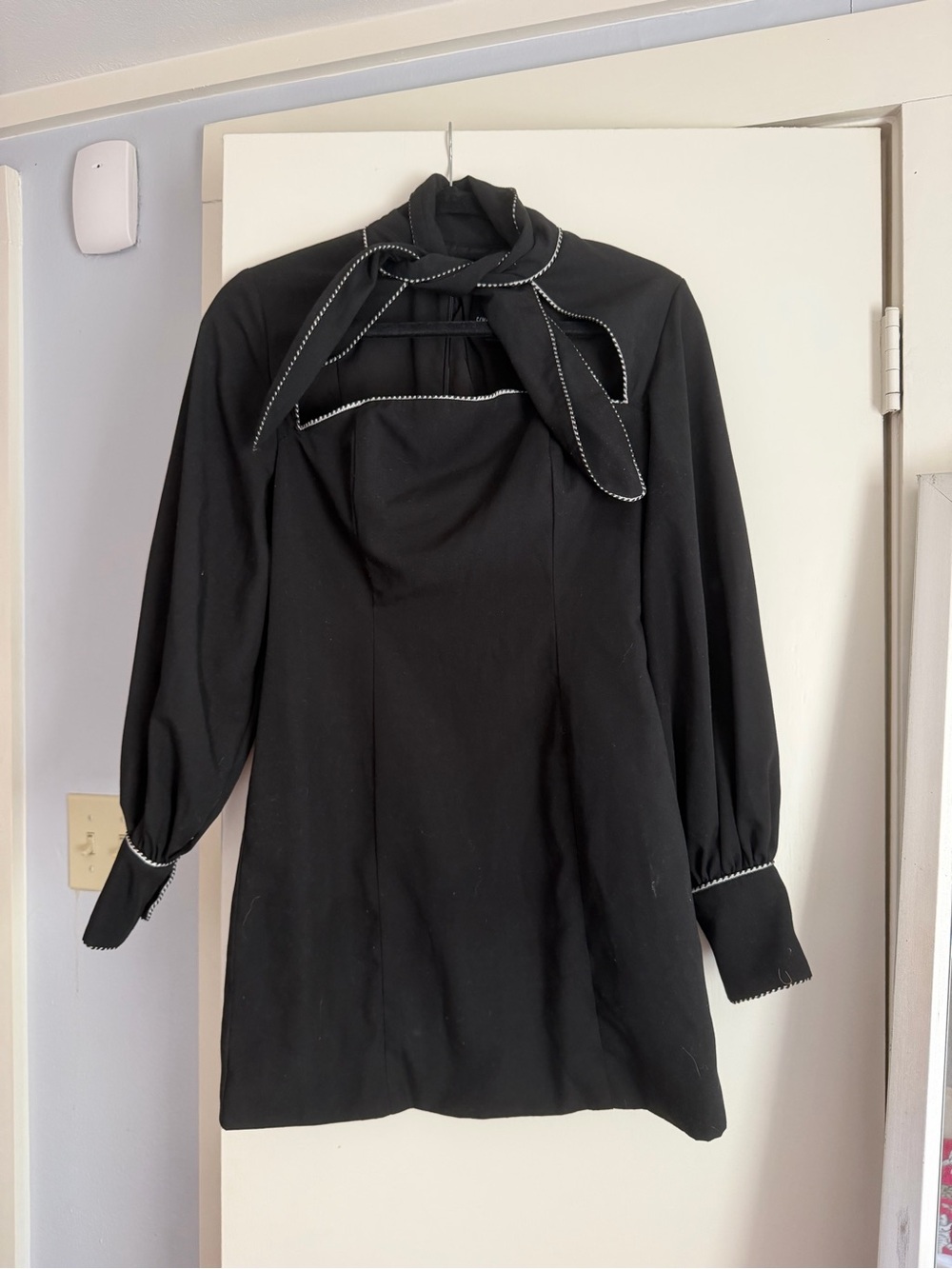 C/MEO Collective Black Dress with Scallop Trim